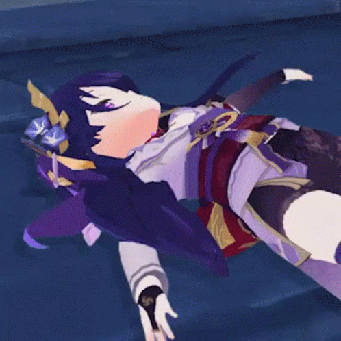 Raiden Shogun Tired Feeling Down GIF