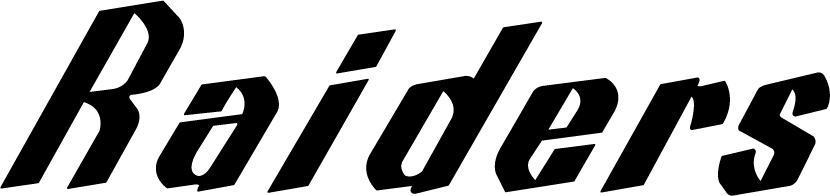 Raiders Black And White Mobile Design Text GIF