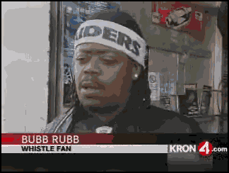 Raiders Fan Bubb Rubb Whistling GIF