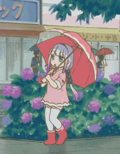 Rain Dance Kanna Anime GIF