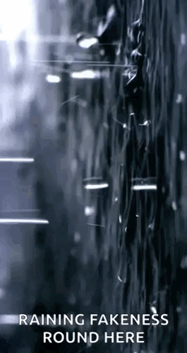 Rain Drops Raining Fakeness Round Here