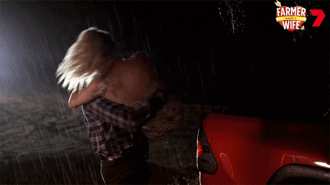 Rain Kiss Farmer Wants A Wife GIF