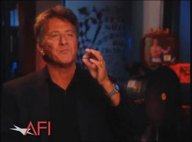 Rain Man Actor Dustin Hoffman Interview GIF
