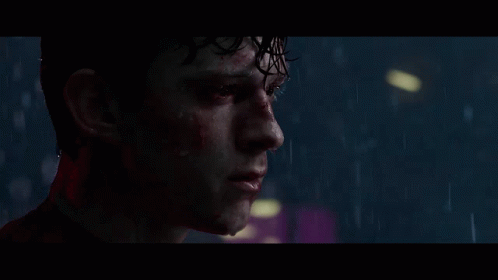 Rain Drenched Spider Man Movie Scene GIF