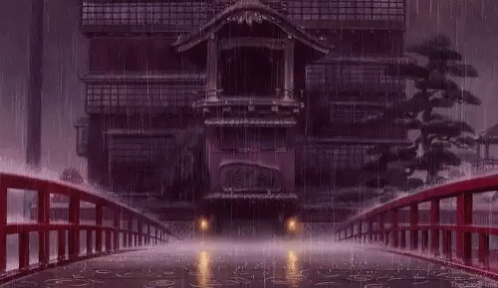 Rain Outside Building and Bridge
