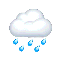 Rain Raining Sticker GIF