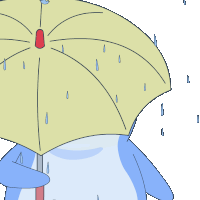 Rain Rainy Sticker GIF