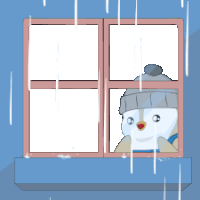 Rain Rainy Sticker GIF