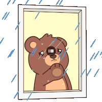 Rain Raning Sticker GIF