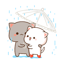 Rain Together Sticker GIF