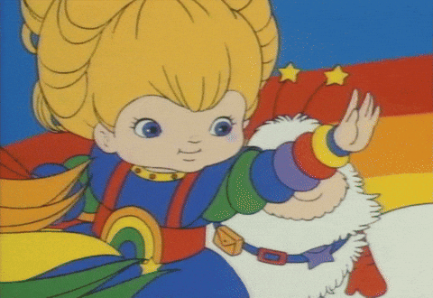Rainbow Brite Blow A Kiss GIF