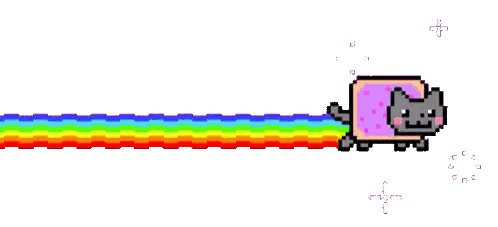 Rainbow Cat Pixel Art