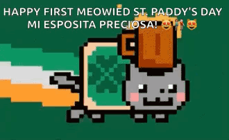 Rainbow Cat St. Paddy's Day GIF