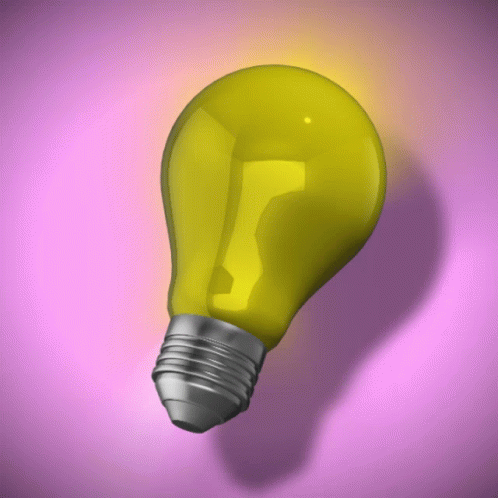 Rainbow Color Changing Light Bulb GIF