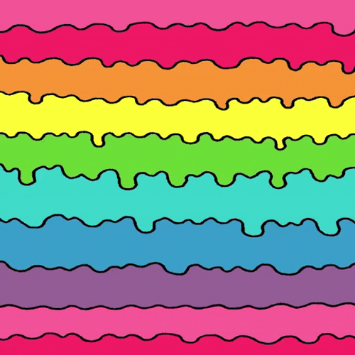Rainbow color noise cartoon GIF