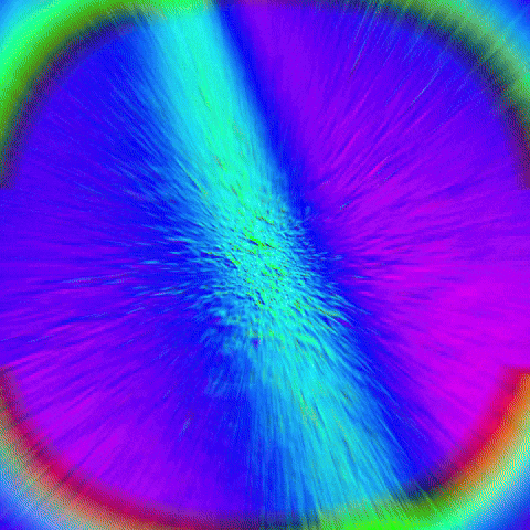 Rainbow Color Pumping Number 7 GIF