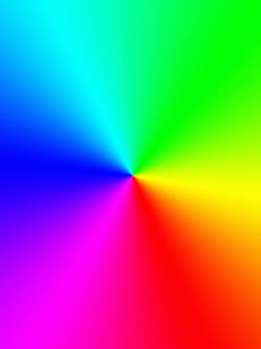Rainbow Colored Background and Circle