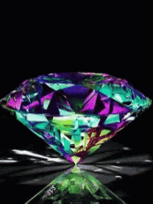 Rainbow Colored Diamond
