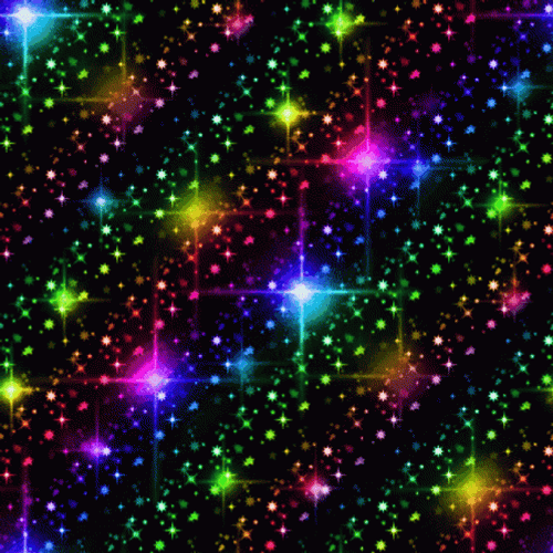 Rainbow Colored Lights Sparkles GIF