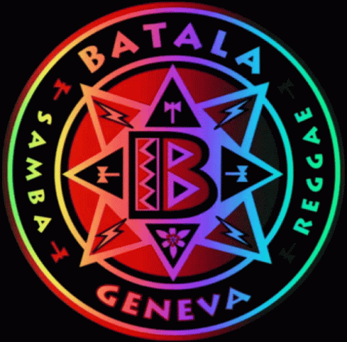 Rainbow Colored Logo Batala Reggae Geneva GIF