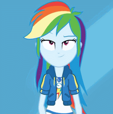 Rainbow Dash From My Little Pony Equestria Girls GIF