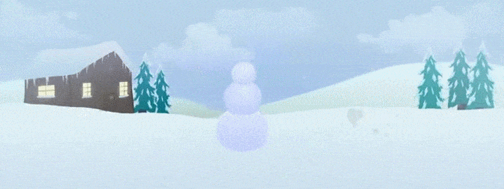 Rainbow Dash Snowman GIF