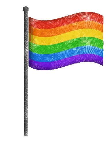 Rainbow Flag Waving