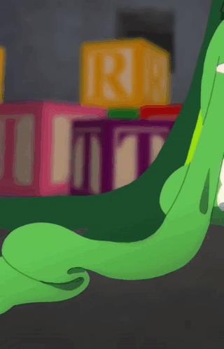 Rainbow Friends Green Pochi Science GIF