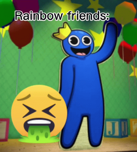 Rainbow Friends Smiley Emoji GIF