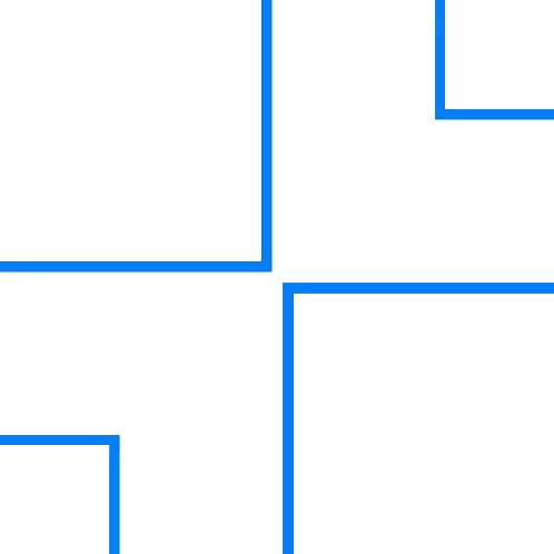 Rainbow Lines Forming Cross