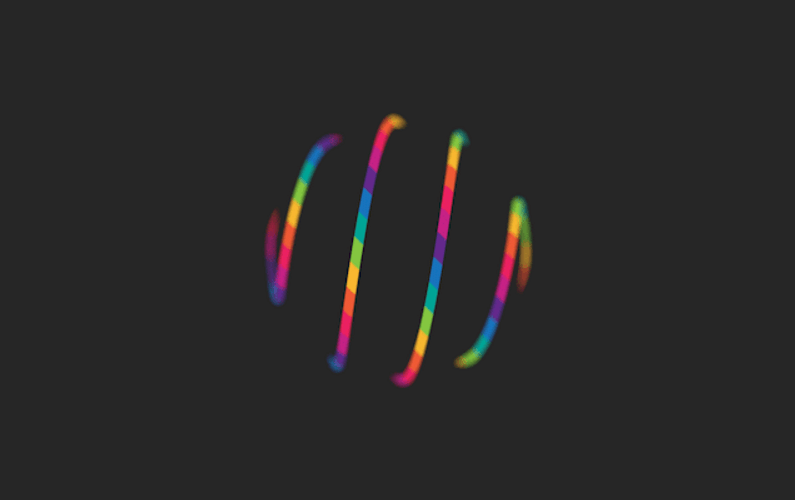 Rainbow Loop Optical Illusion GIF