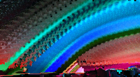 Rainbow Never Ending Net Art GIF
