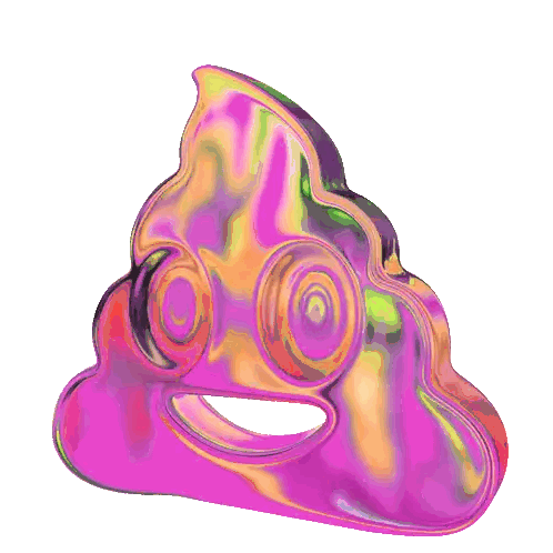Rainbow Poop Smiling Face