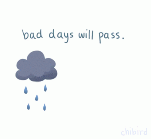 Rainbow Saying Bad Days Will Pass