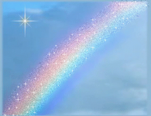 Rainbow Shooting Star GIF