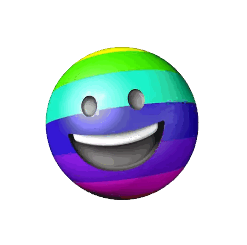 Rainbow Smiley Face With White Smile