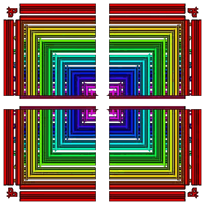 Rainbow Square With G