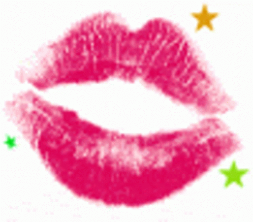 Rainbow Star Colorful Lip GIF
