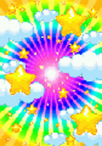 Rainbow Star Sparkling Colorful GIF