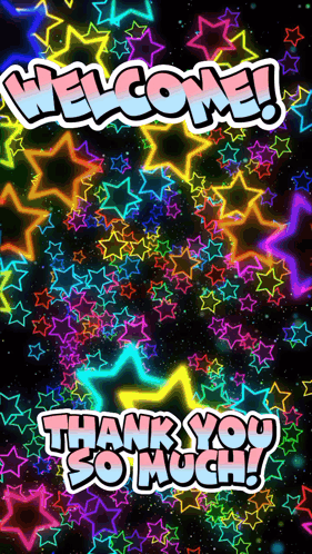 Rainbow Star Thank You So Much GIF