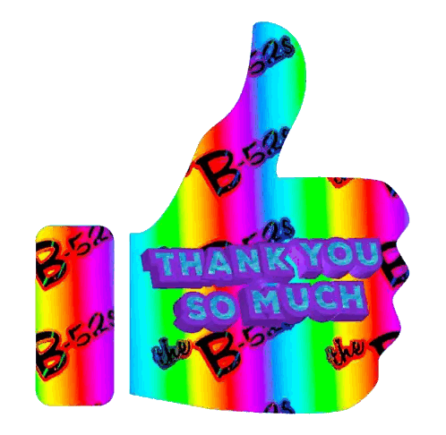 Rainbow Thumbs Up Thank You