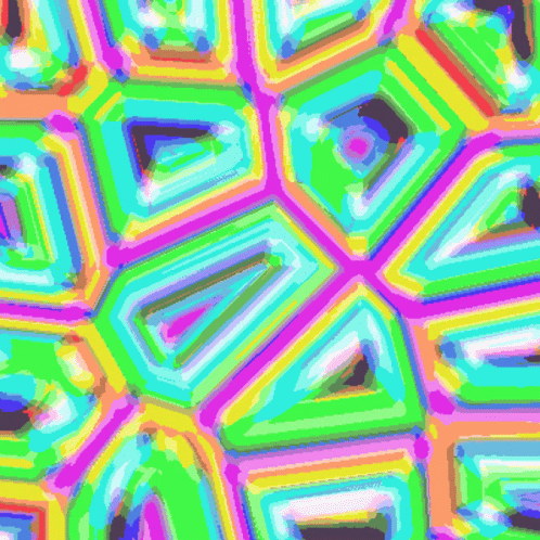 Rainbow Vision Acid Trip GIF