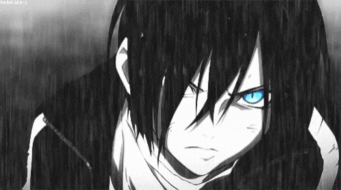 Raining Anime Guy Anime Guy Angry Stare Gif GIF
