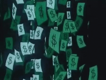 Raining Big Money Animation GIF