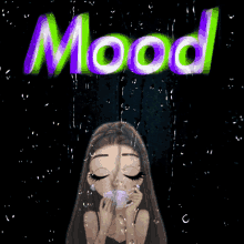 Raining Mood Chill Girl Coffee Time GIF