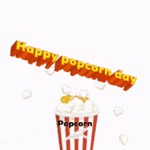 Raining Popcorn Meme Graphic Design GIF