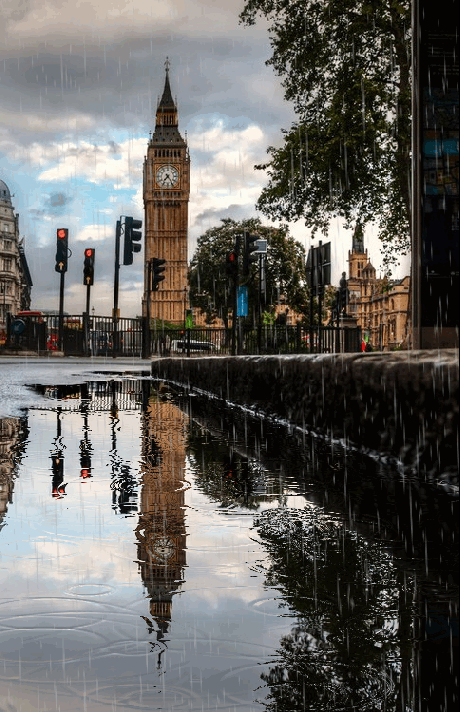 Rainy Day In London GIF