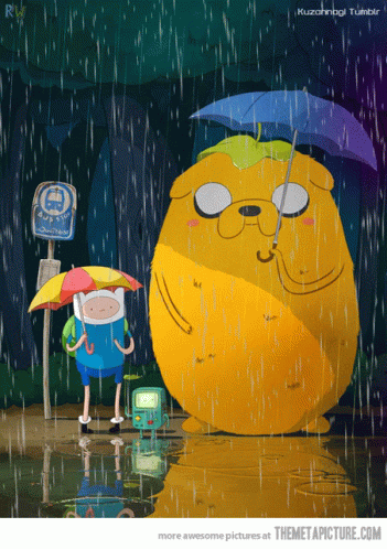 Rainy Friday Adventure Time Flynn And Jake GIF