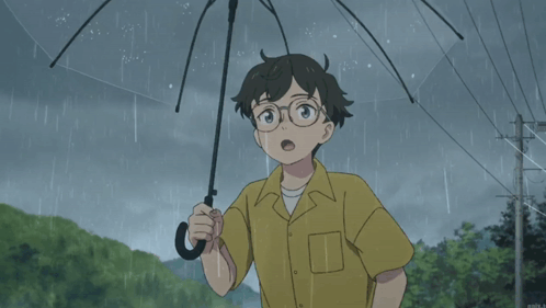 Rainy Friday Hiiragi Yatsuse Anime GIF