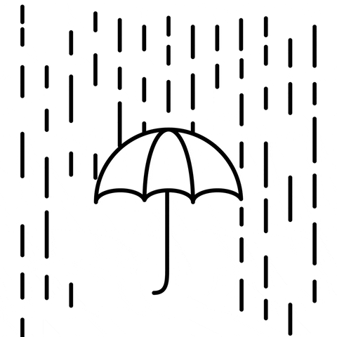 Rainy Friday Minimalist Umbrella GIF